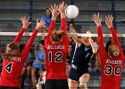 TWK 3020 DOR--Volleyball copy  Dorman&#39;s Lenza Jolley (7), center right, attempts to spike the ball over the net against Hillcrest&#39;s Ashley Marshall (4), Lisa Jedlicka (12), and Laura Jeroszko (30), during volleyball action at Dorman High School in Spartanburg Thursday evening, 10-5-06.